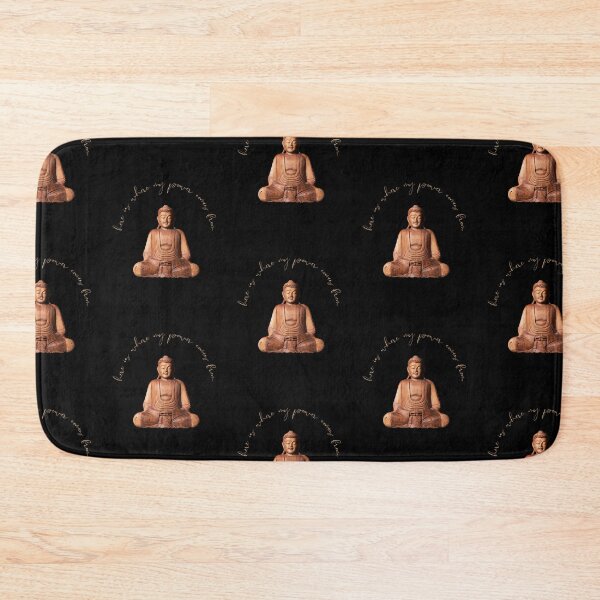Item preview, Wooden Buddha Statue Floor Pillow, designed and sold by MagicWolfStar.