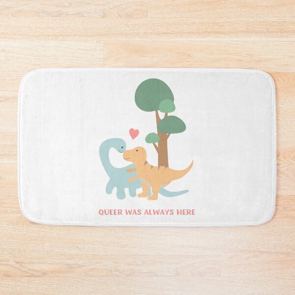 Item preview, QUEER WAS ALWAYS HERE CUTE LGBT GAY DINOSAURS designed and sold by appareltolove.