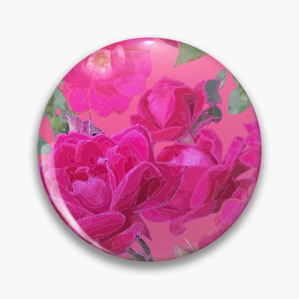 Artikelvorschau, Tossed Roses on Deep Blush Pink Half-Drop Repeat 5748 entworfen und verkauft von Art in My Loft.