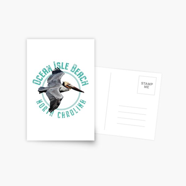Item preview, Ocean Isle Beach North Carolina Flying Pelican Design designed and sold by Futurebeachbum.