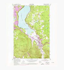 USGS Topo Map Washington State WA Issaquah 241676 1950 24000 Photographic Print