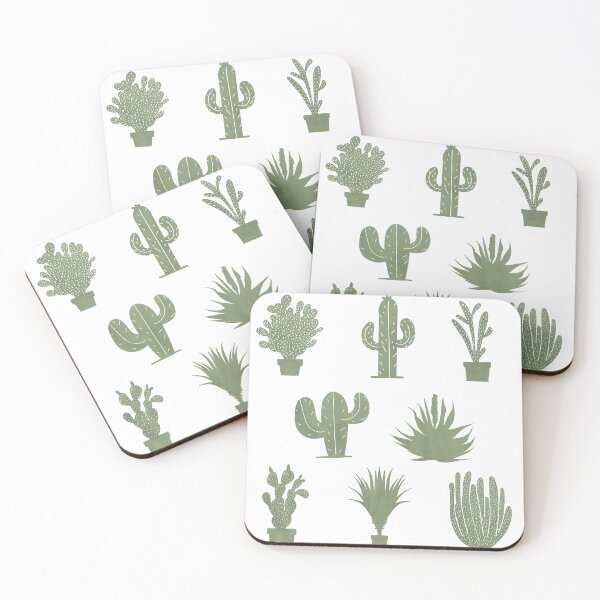 Item preview, Green Cacti Pattern designed and sold by headandhorns.