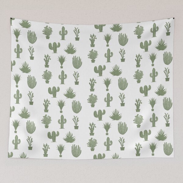 Item preview, Green Cacti Pattern designed and sold by headandhorns.