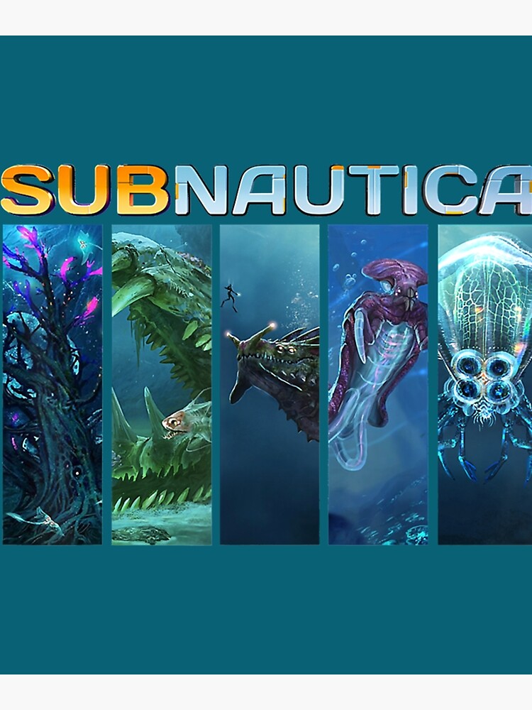 "Funny Subnautica Design Arts Multiplayer Gamer Active " Poster for