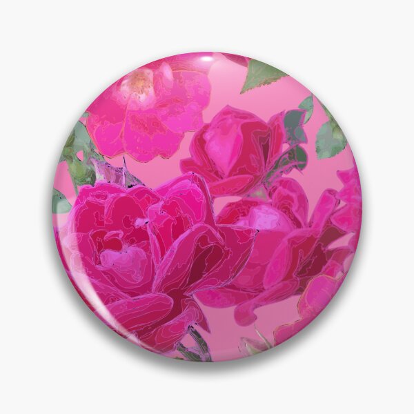 Artikelvorschau, Tossed Roses on Pink Half-Drop Repeat 5748 entworfen und verkauft von Art in My Loft.