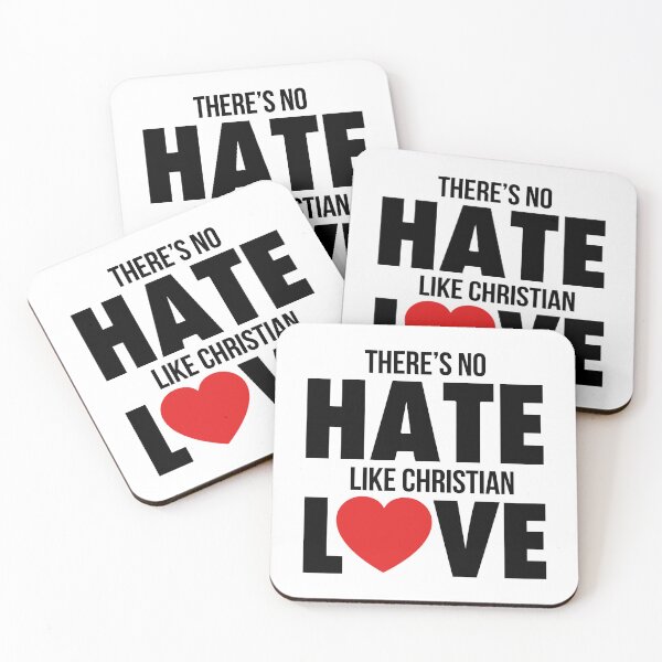 Item preview, NO HATE LIKE CHRISTIAN LOVE designed and sold by LinkunShop.