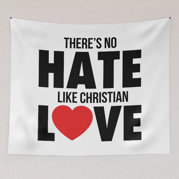 Item preview, NO HATE LIKE CHRISTIAN LOVE designed and sold by LinkunShop.