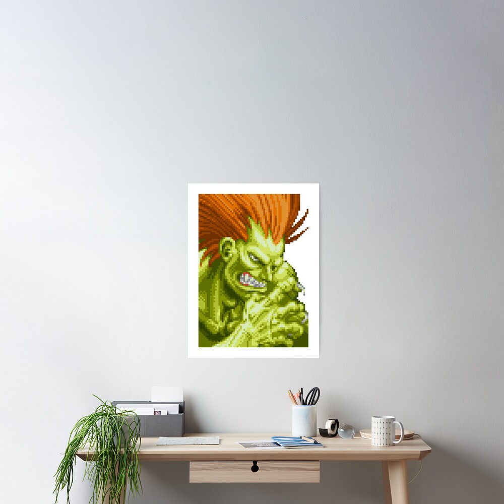 Super Street Fighter II - Blanka Art Board Print for Sale by pixel8tees