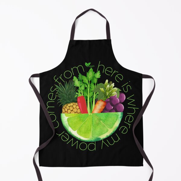 Item preview, Veggie Power Apron designed and sold by MagicWolfStar.