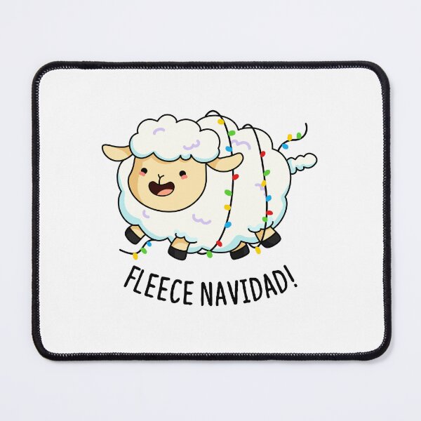 Item preview, Fleece Navidad Funny Christmas Sheep Puns designed and sold by punnybone.