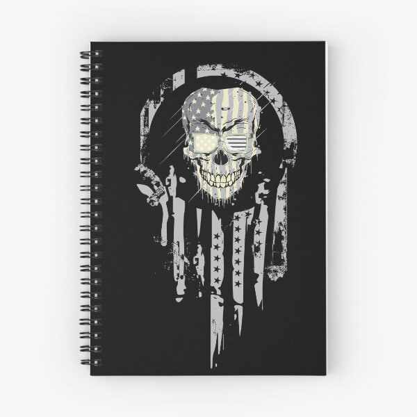 Item preview, American Warrior Grey Skull designed and sold by mbensdesign.