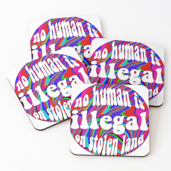 Item preview, no human is illegal on stolen land designed and sold by creviston13.