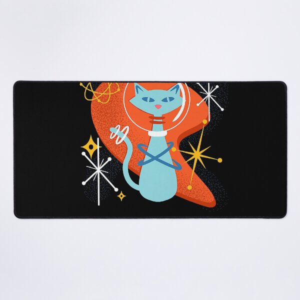 Item preview, Cute Atomic Space Cat in Vintage Retro Vibes  designed and sold by AvaBrown1.