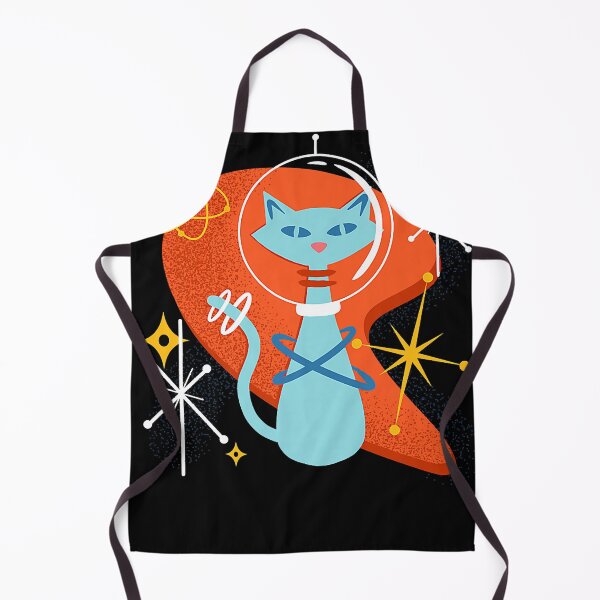 Item preview, Cute Atomic Space Cat in Vintage Retro Vibes  designed and sold by AvaBrown1.