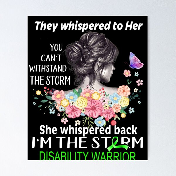 Item preview, Disability Warrior I'm The Storm Disability Awareness designed and sold by Hatjar.