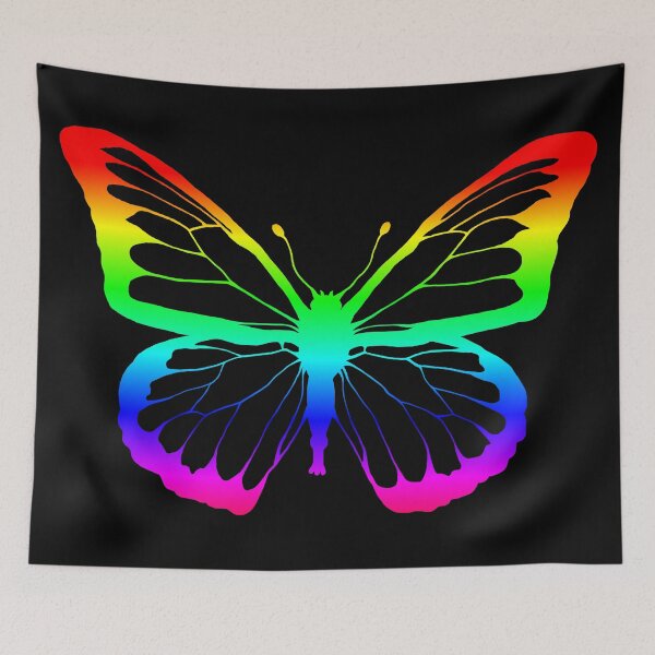 Item preview, Rainbow Outline Butterfly designed and sold by Deborah Camp.