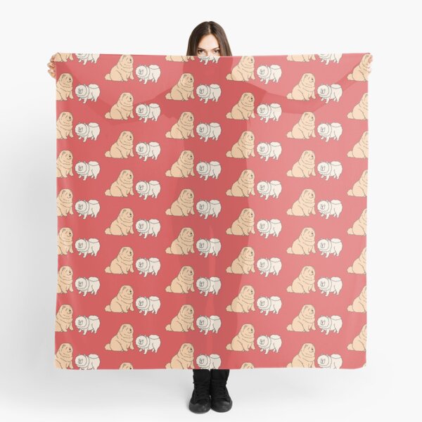 Chow Chow Dog Couple Scarf