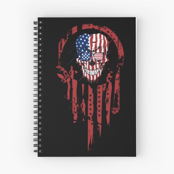 Item preview, American Warrior red and blue Skull designed and sold by mbensdesign.