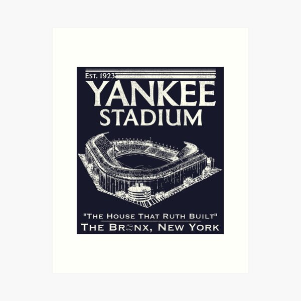 Yankee Stadium New York Yankees Watercolor Pen & Ink Fine Art Giclee Bronx  NYC World Series Champions