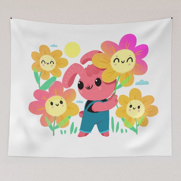 Item preview, Bunny and flowers  designed and sold by mjdaluz.