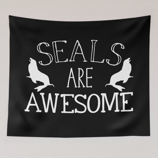 Item preview, SEALS are Awesome in white designed and sold by jazzydevil.