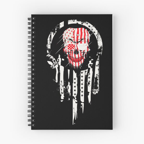 Item preview, American Warrior red and white Skull designed and sold by mbensdesign.