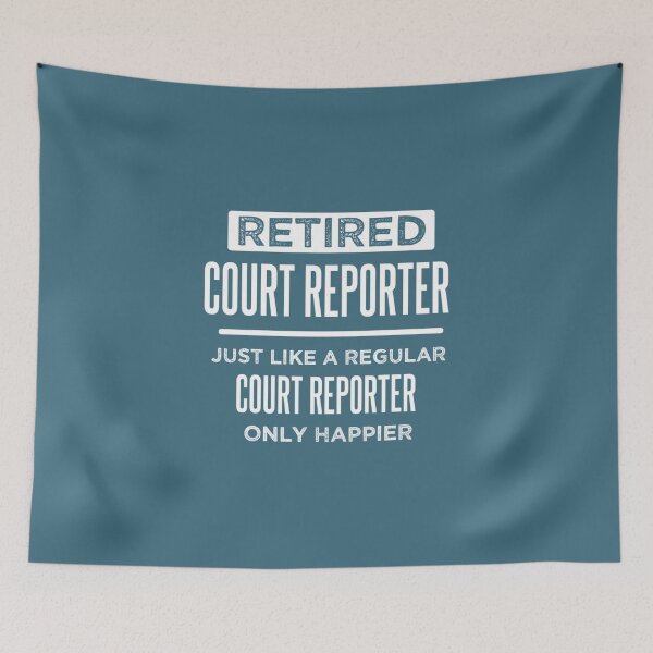 Item preview, Retired Court Reporter Stenographer Funny Saying Retirement Pullover designed and sold by TamhXua.