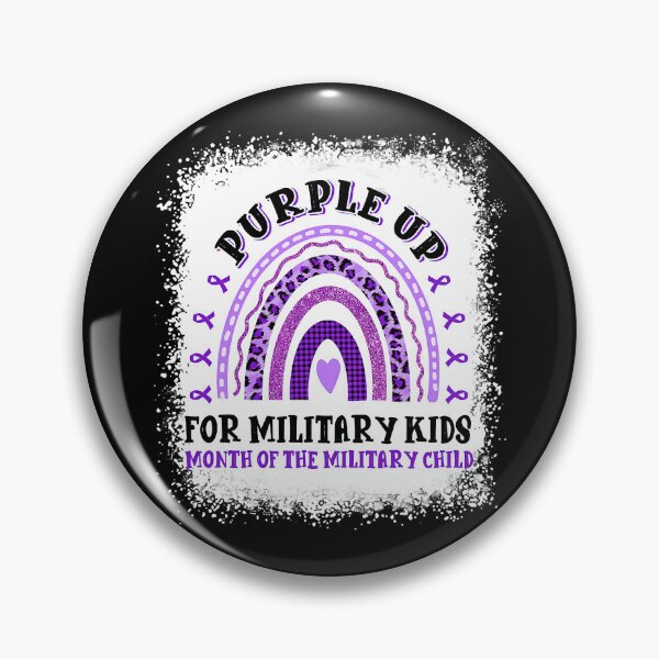 Item preview, Purple Up For Military Kids Month Of The Military Child Leopard Rainbow Military Child Month Purple Up Bleached designed and sold by HaaChris-Artis.