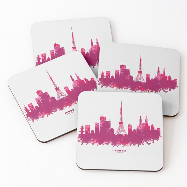 Artikelvorschau, Wasserfarbene Skyline von Tokio entworfen und verkauft von Digital4youLk.