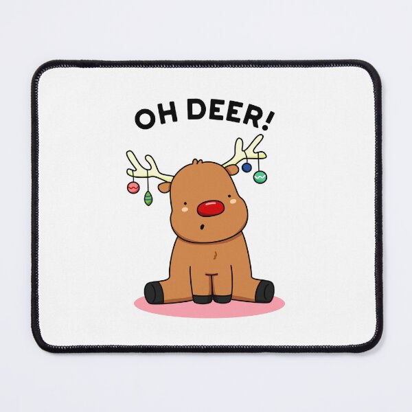 Item preview, Oh Deer Funny Christmas Deer Puns designed and sold by punnybone.