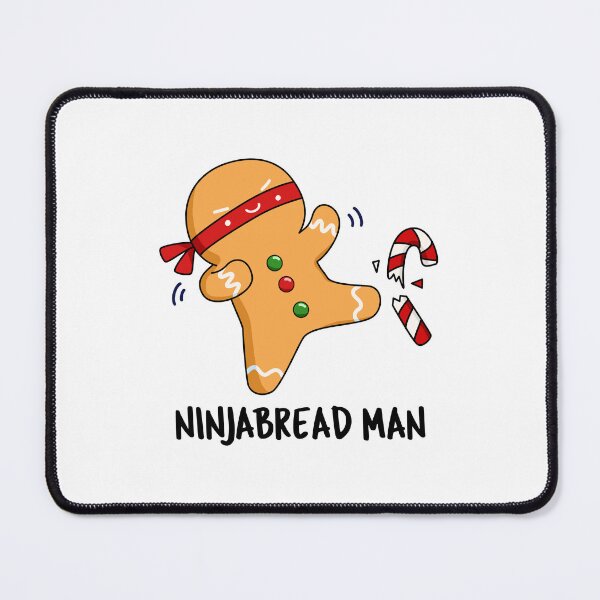 Item preview, Ninjabread Man Funny Gingerbread Puns  designed and sold by punnybone.