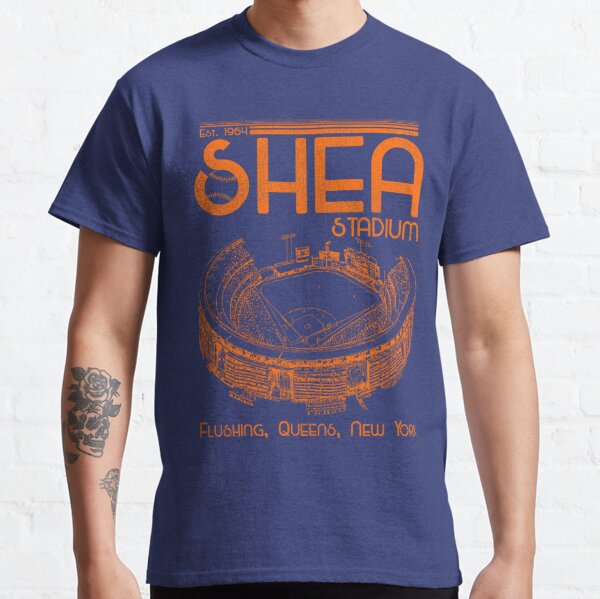 Shea Stadium Queens New York Short Sleeve T-shirt Mets Jets 