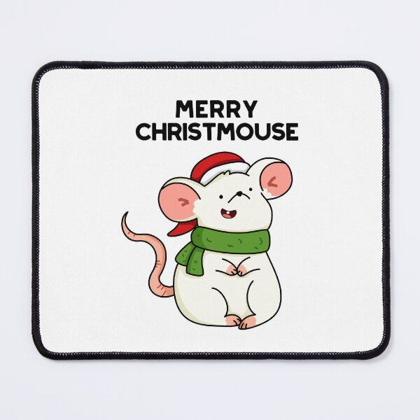 Item preview, Merry Christmouse Christmas Mouse Puns designed and sold by punnybone.