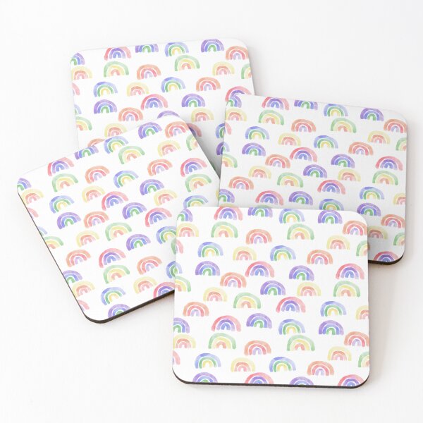 Item preview, Watercolor Rainbow Pattern designed and sold by wordznart.