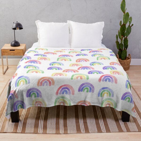 Item preview, Watercolor Rainbow Pattern designed and sold by wordznart.