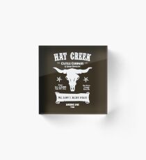 Hat Creek Cattle Company - Lonesome Dove Acrylic Block