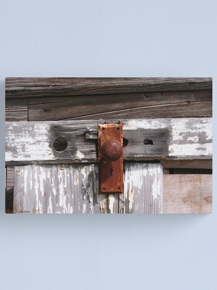 Thumbnail 1 of 3, Canvas Print, Rusty Entry designed and sold by lisasshutterbug.