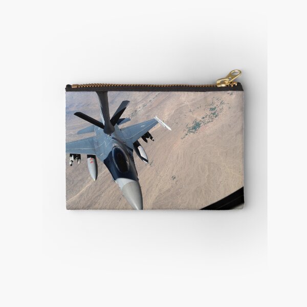 Item preview, An F-16 Fighting Falcon receives fuel from a KC-135 Stratotanker. designed and sold by StocktrekImages.