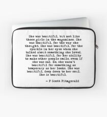 Sie war wunderschön - F Scott Fitzgerald Laptoptasche