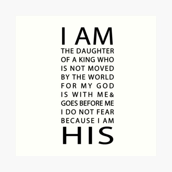 Christian Quote Art Print