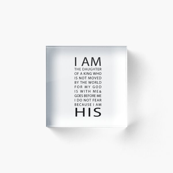 Christian Quote Acrylic Block