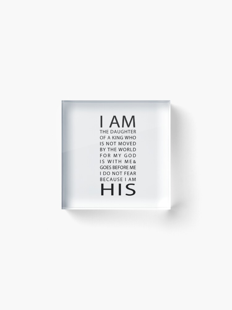 Alternate view of Christian Quote Acrylic Block