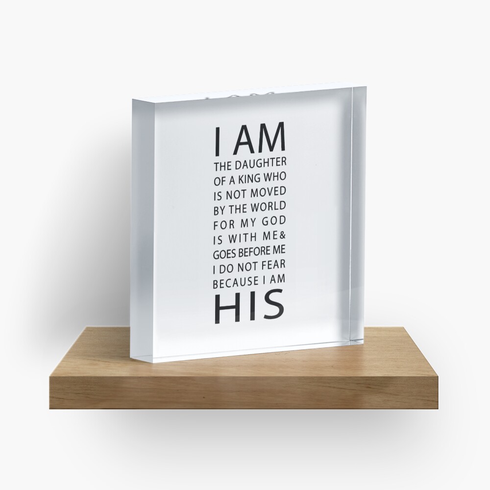 Christian Quote Acrylic Block