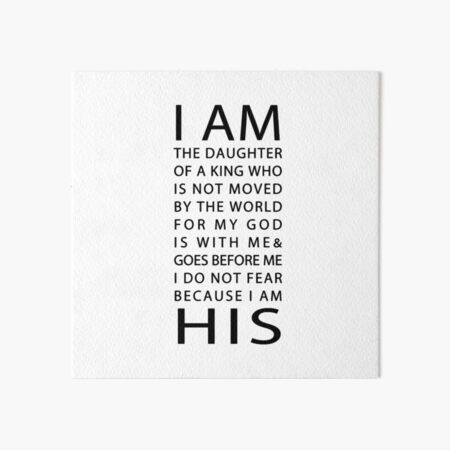 Christian Quote Art Board Print