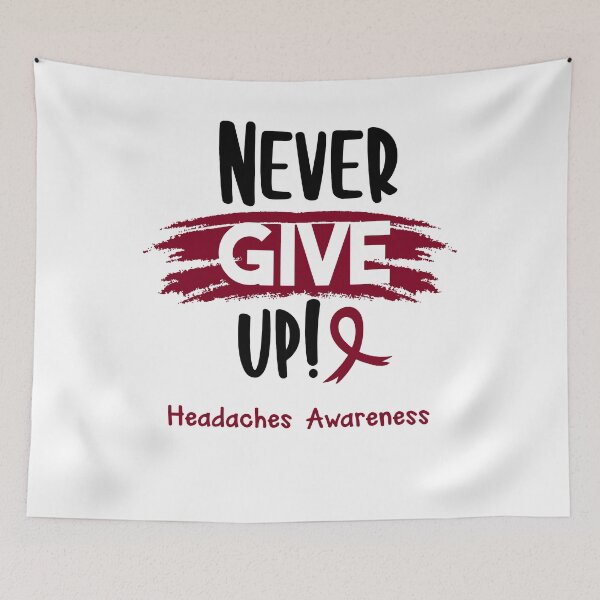 Item preview, Headaches Warrior - Headaches Awareness - Never Give Up! designed and sold by Robbsyn.