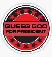 Queeg 500 For President Sticker