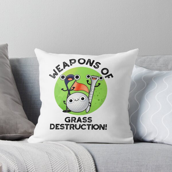 Item preview, Weapons Of Grass Destruction Funny Golf Puns  designed and sold by punnybone.