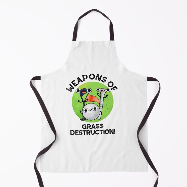 Item preview, Weapons Of Grass Destruction Funny Golf Puns designed and sold by punnybone.