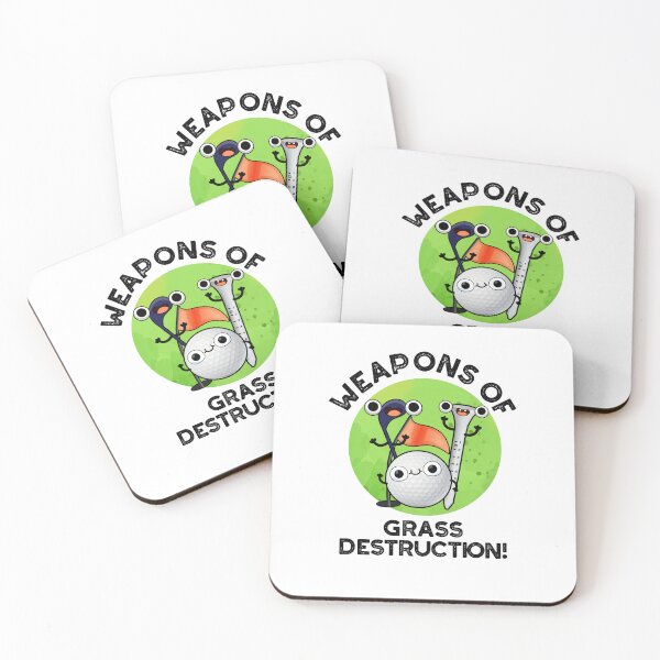 Item preview, Weapons Of Grass Destruction Funny Golf Puns  designed and sold by punnybone.