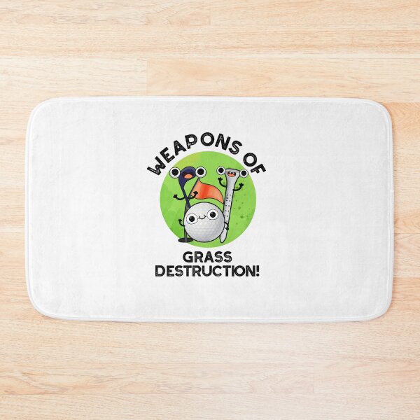 Item preview, Weapons Of Grass Destruction Funny Golf Puns  designed and sold by punnybone.